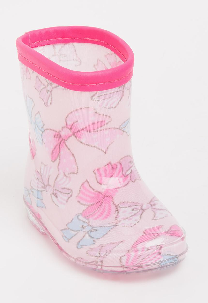 Pop Candy - Girls  Printed Boot Pale Pink