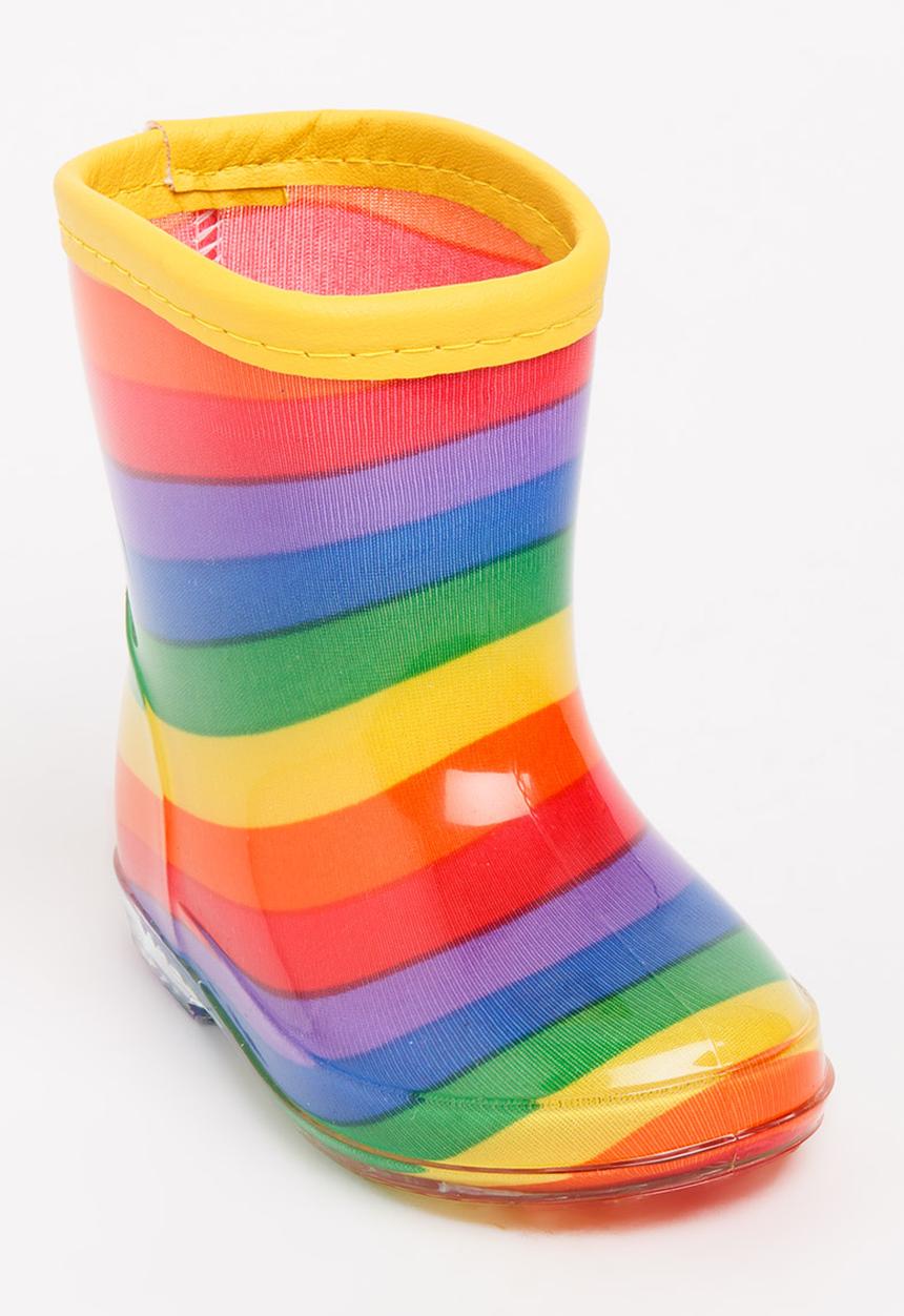 Pop Candy - Girls  Printed Rainbow  Boot Multi-colour
