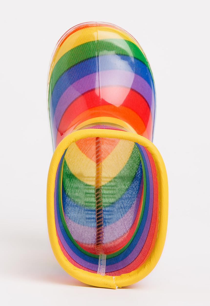 Pop Candy - Girls  Printed Rainbow  Boot Multi-colour
