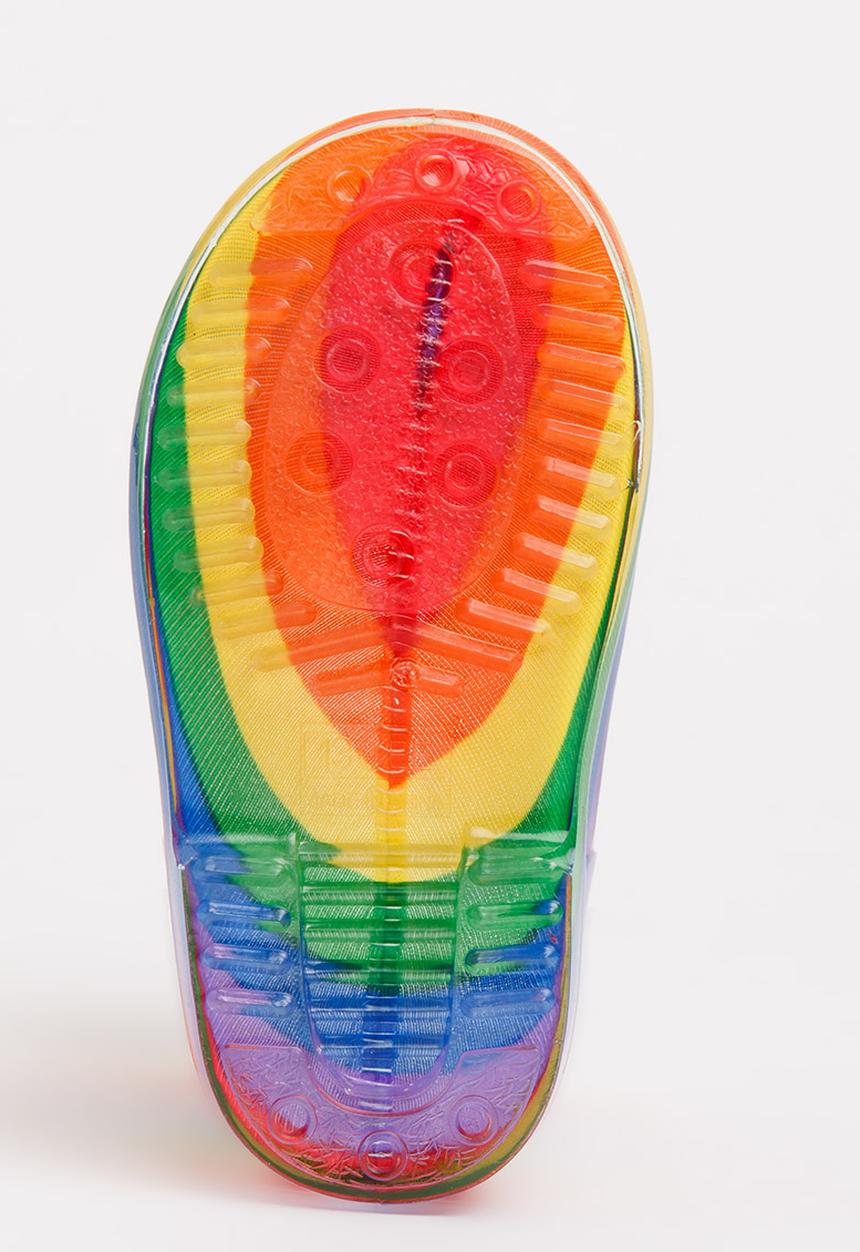 Pop Candy - Girls  Printed Rainbow  Boot Multi-colour
