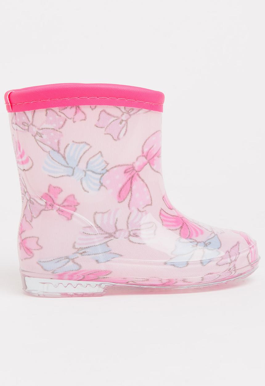Pop Candy - Girls  Printed Boot Pale Pink