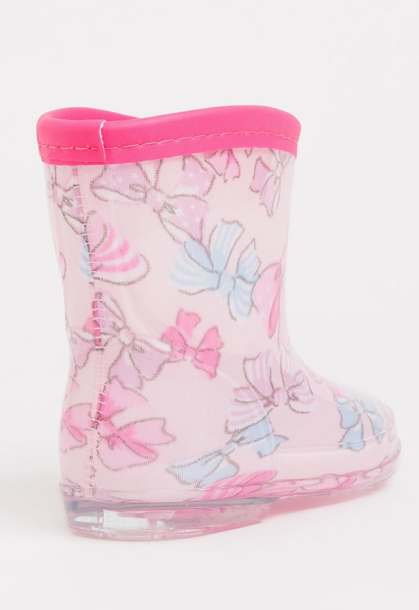 Pop Candy - Girls  Printed Boot Pale Pink