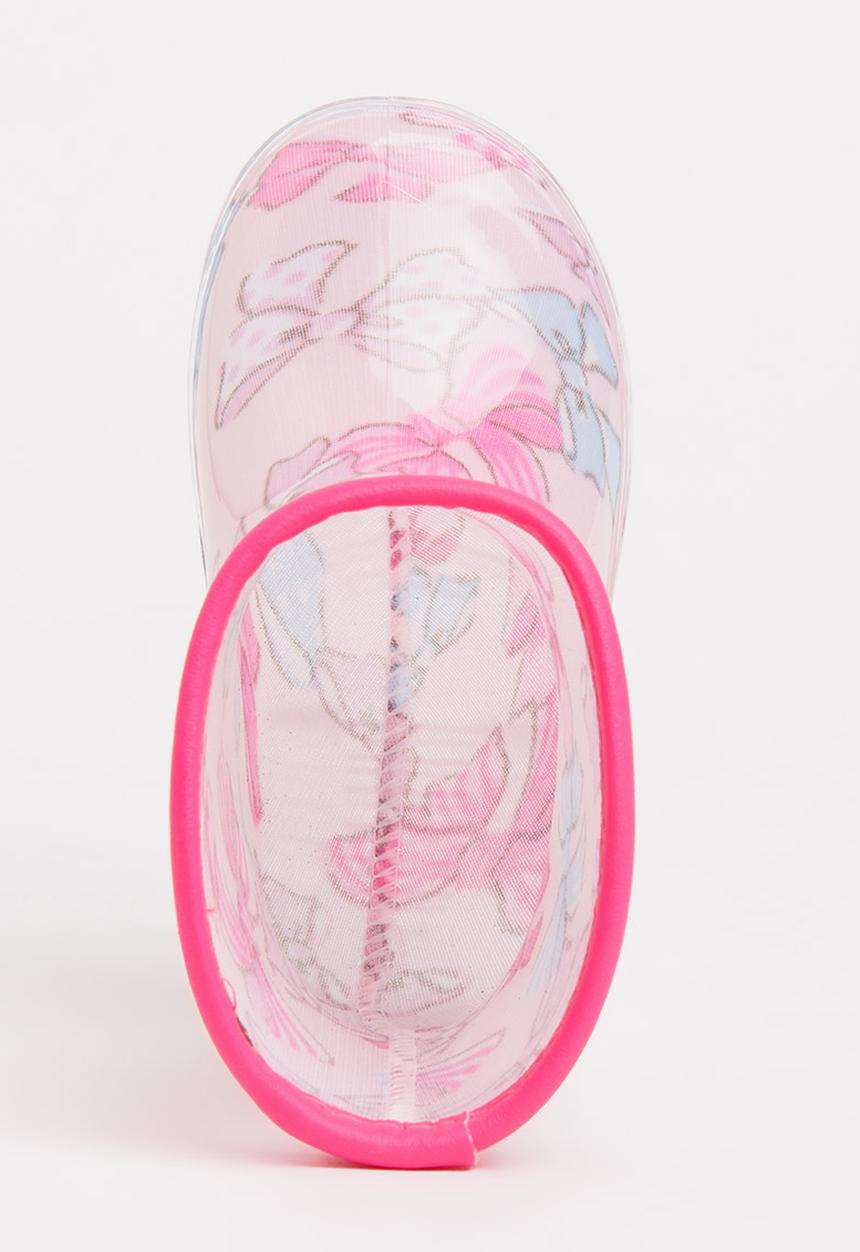 Pop Candy - Girls  Printed Boot Pale Pink