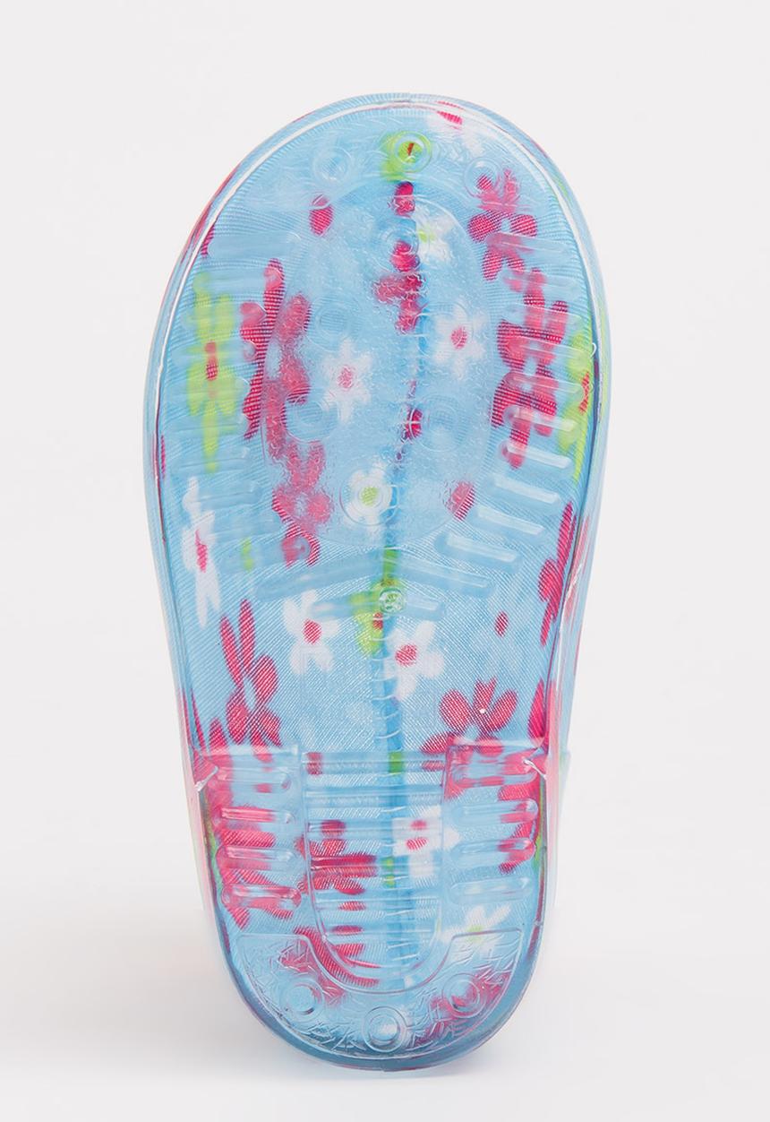 Pop Candy - Girls  Printed Boot Pale Blue