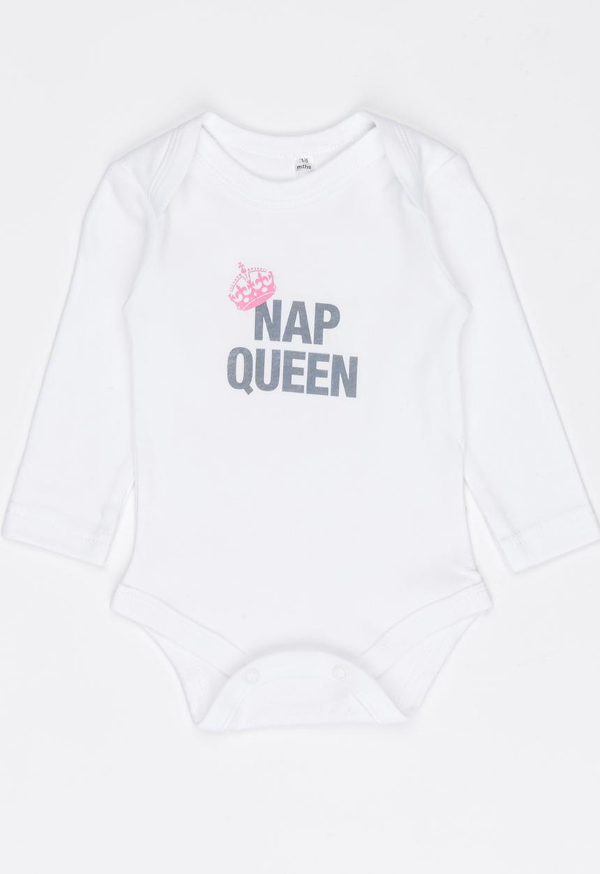 Funky Shop - Slogan Baby Grow White