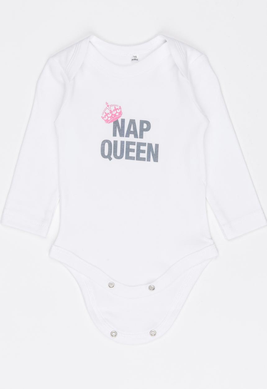 Funky Shop - Slogan Baby Grow White
