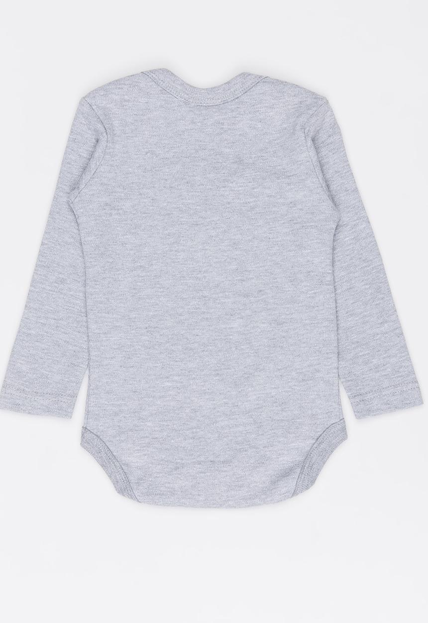 Funky Shop - Slogan Baby Grow Grey Melange