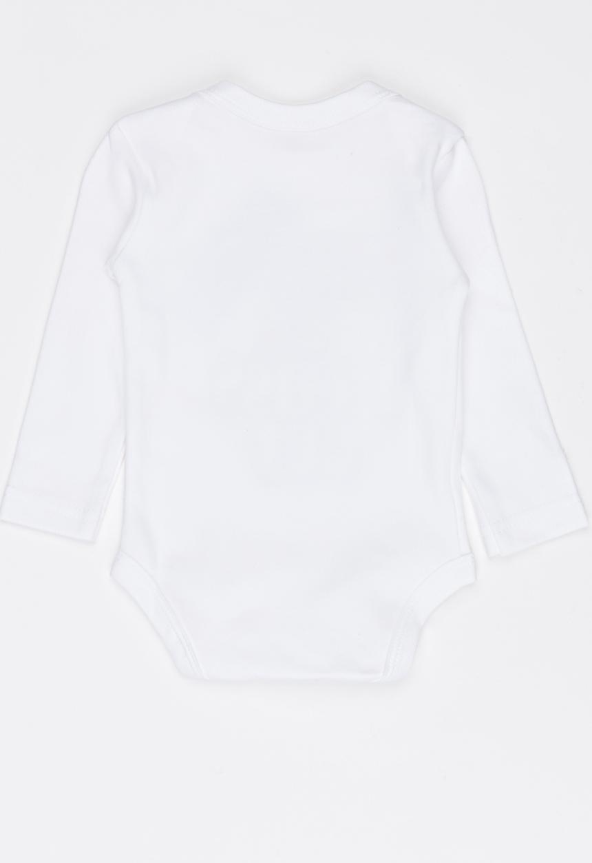 Funky Shop - Printed slogan baby grow - white 