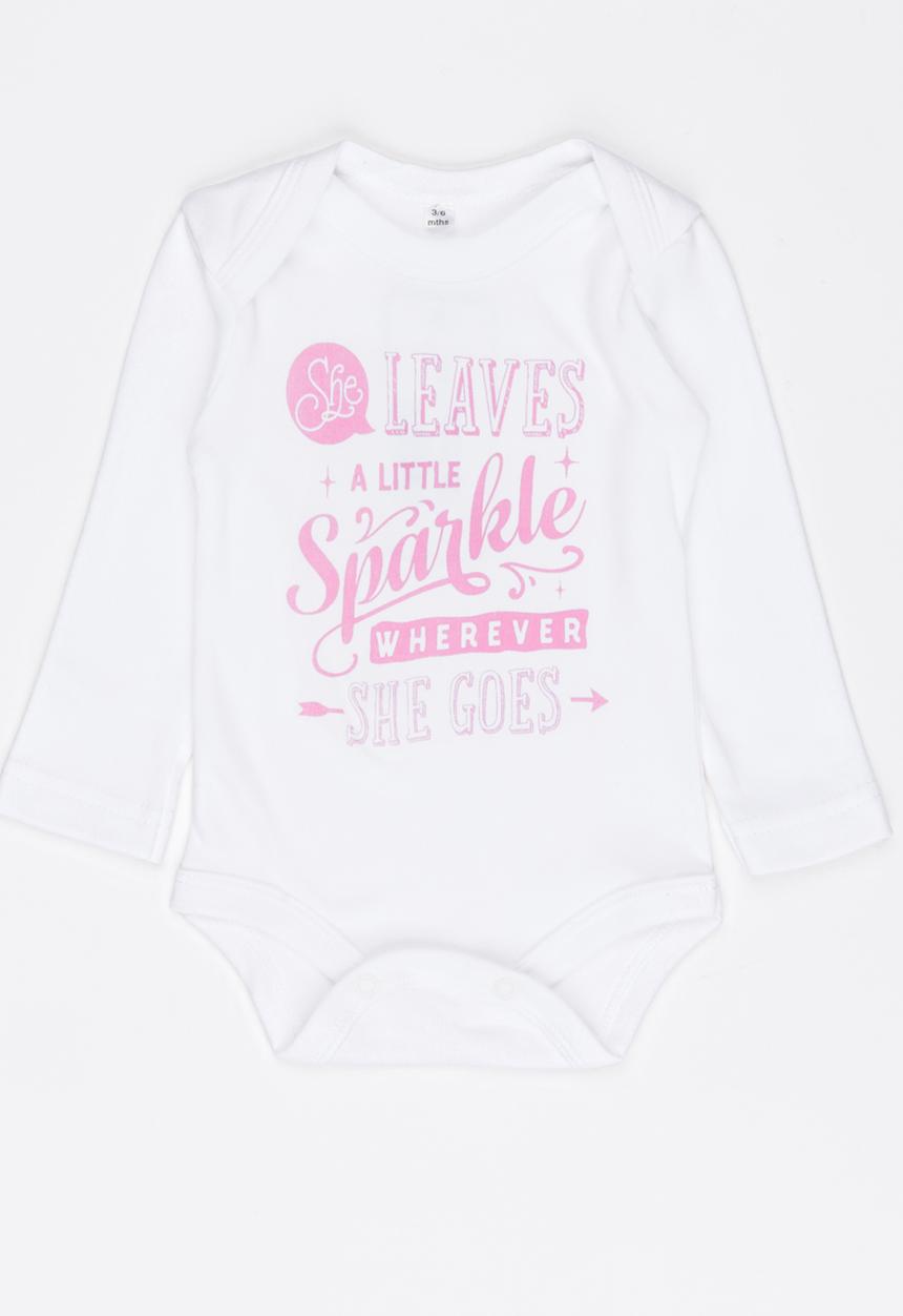 Funky Shop - Slogan Baby Grow White