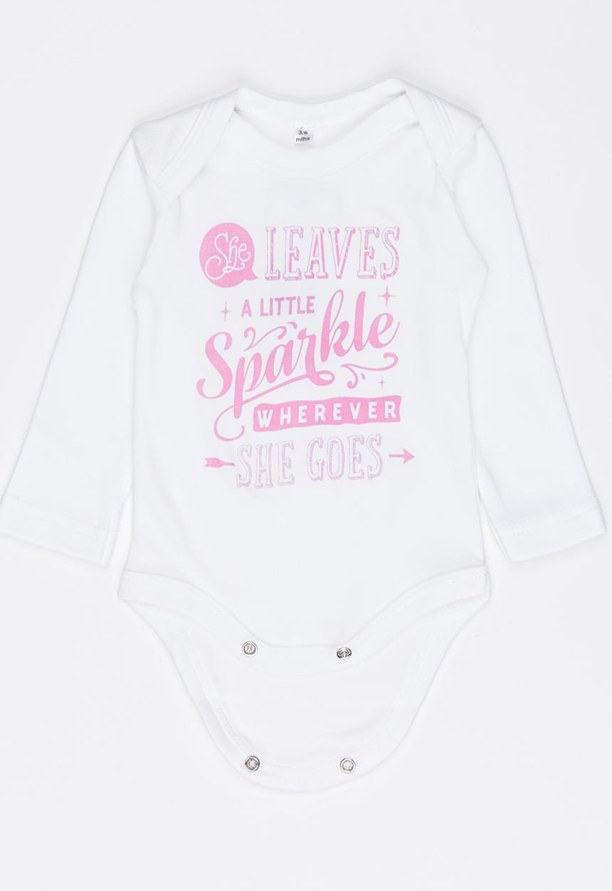 Funky Shop - Slogan Baby Grow White