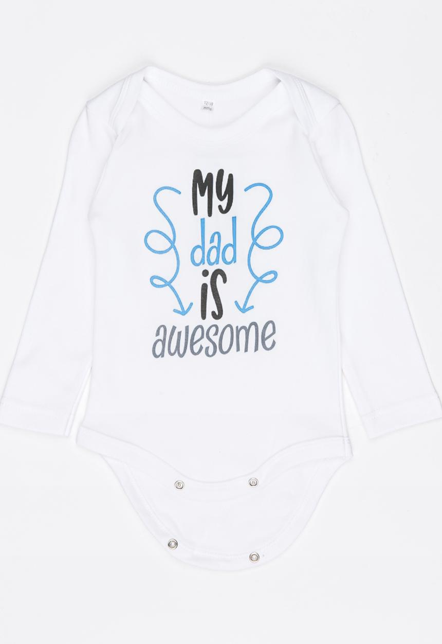 Funky Shop - Slogan Baby Grow White