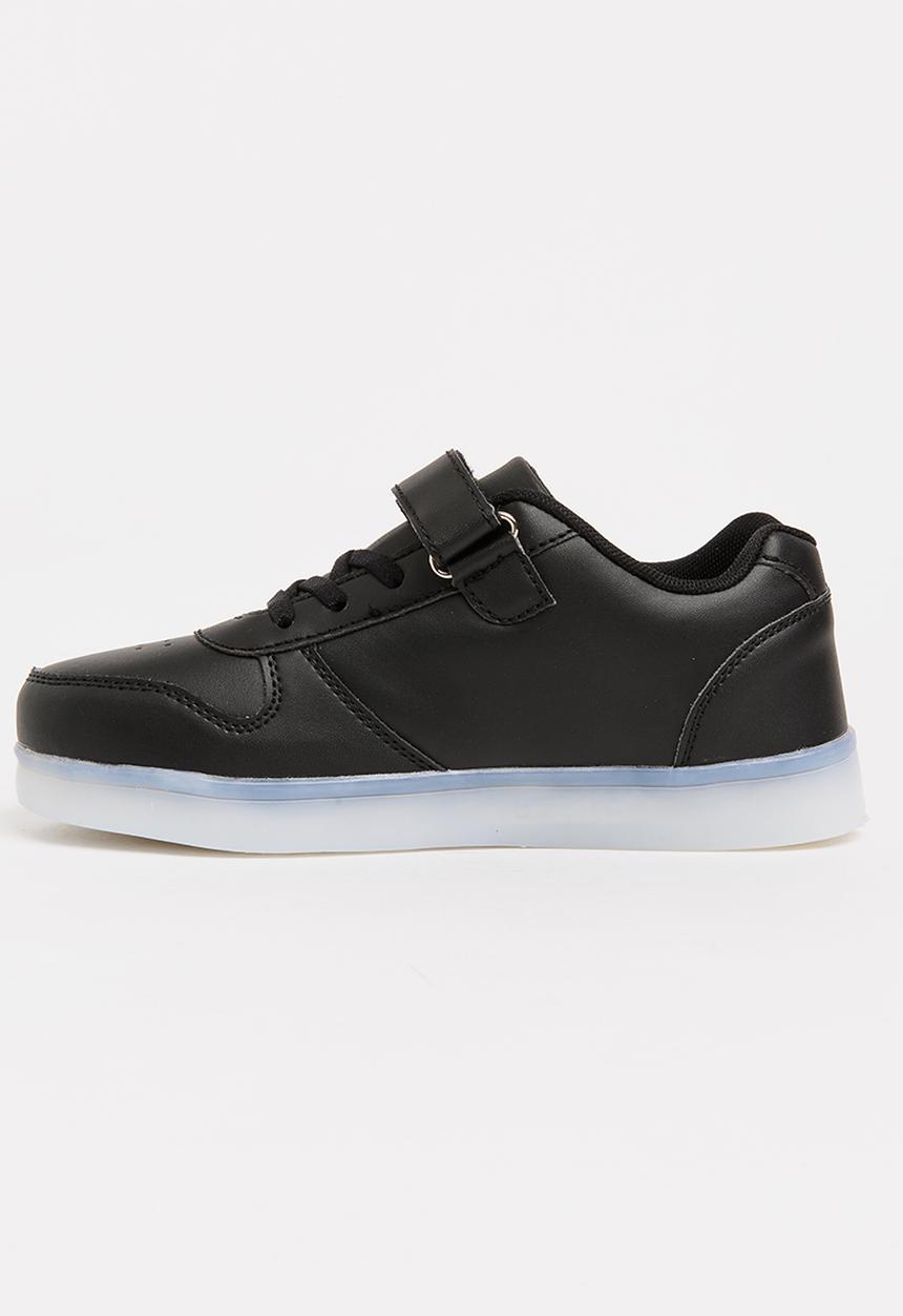 Pop Candy - Velcro strap light up sneakers - black 