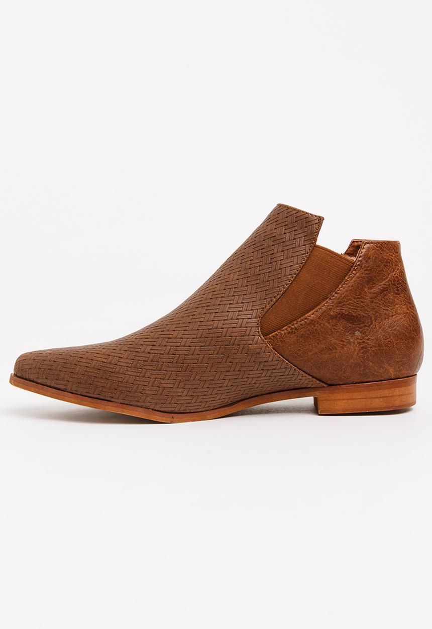 Dolce Vita - Stetson Elastic Detail Ankle Boots Tan
