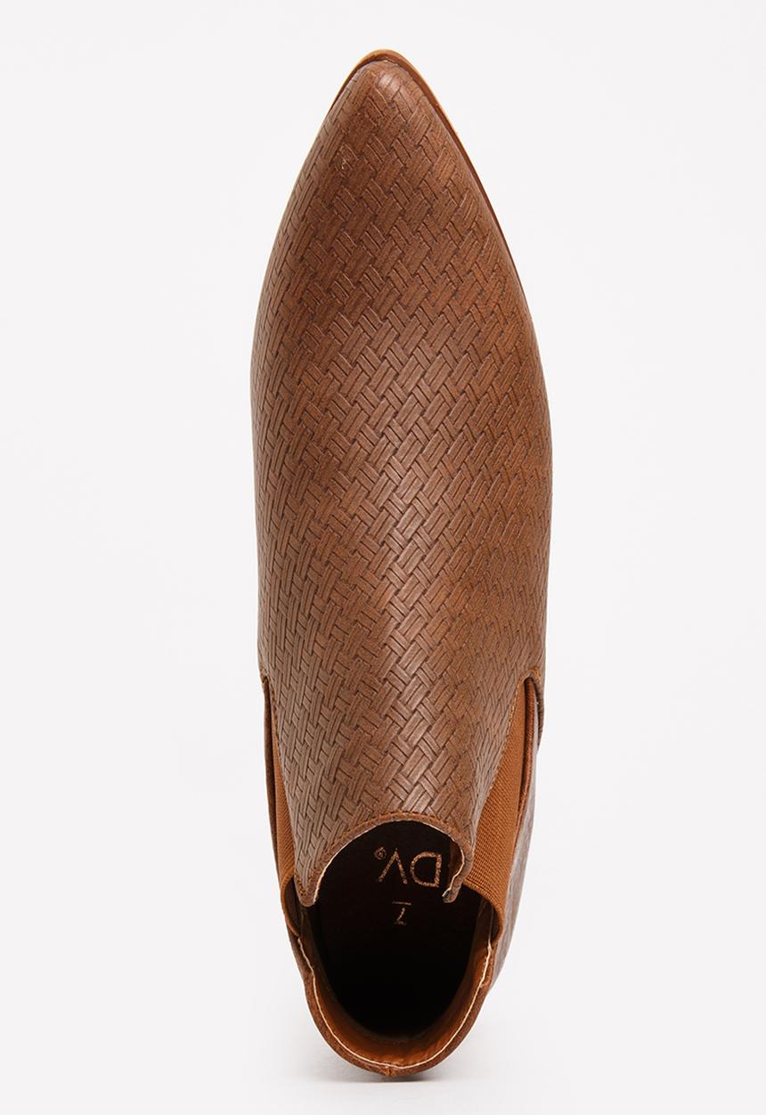 Dolce Vita - Stetson Elastic Detail Ankle Boots Tan
