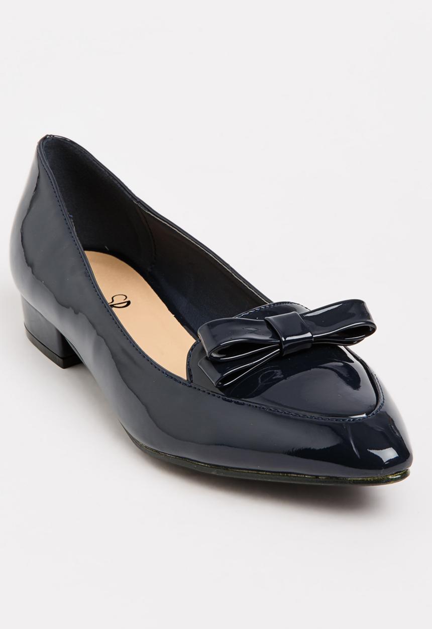 STYLE REPUBLIC - Patent Bow Pumps Navy