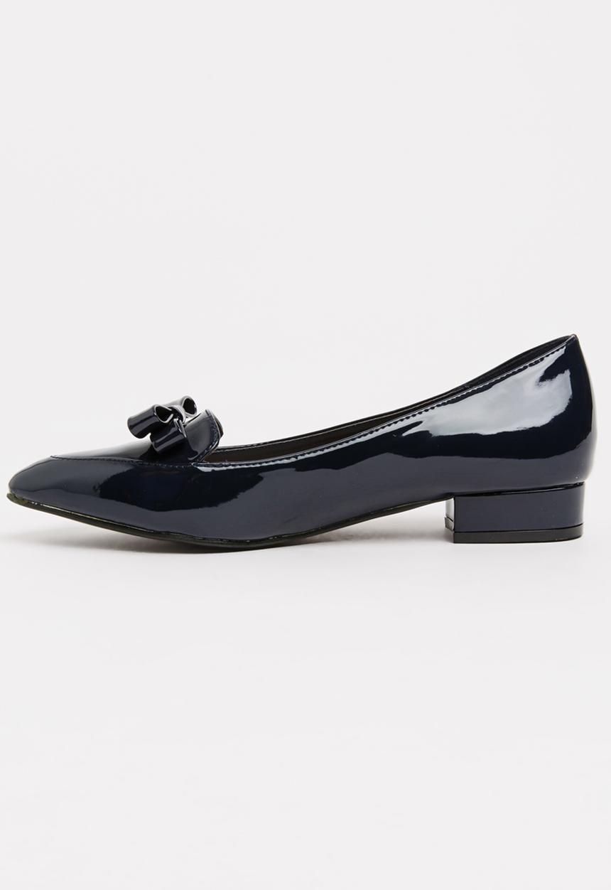 STYLE REPUBLIC - Patent Bow Pumps Navy