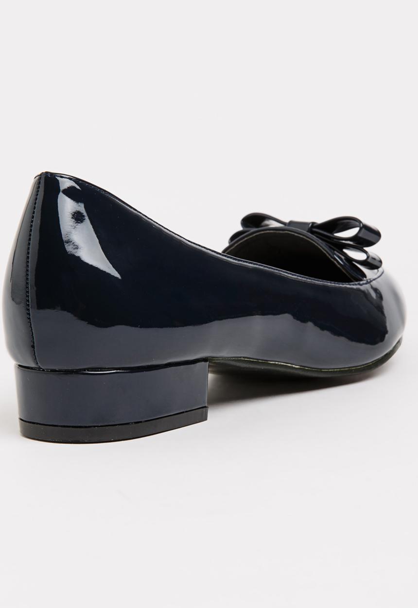 STYLE REPUBLIC - Patent Bow Pumps Navy