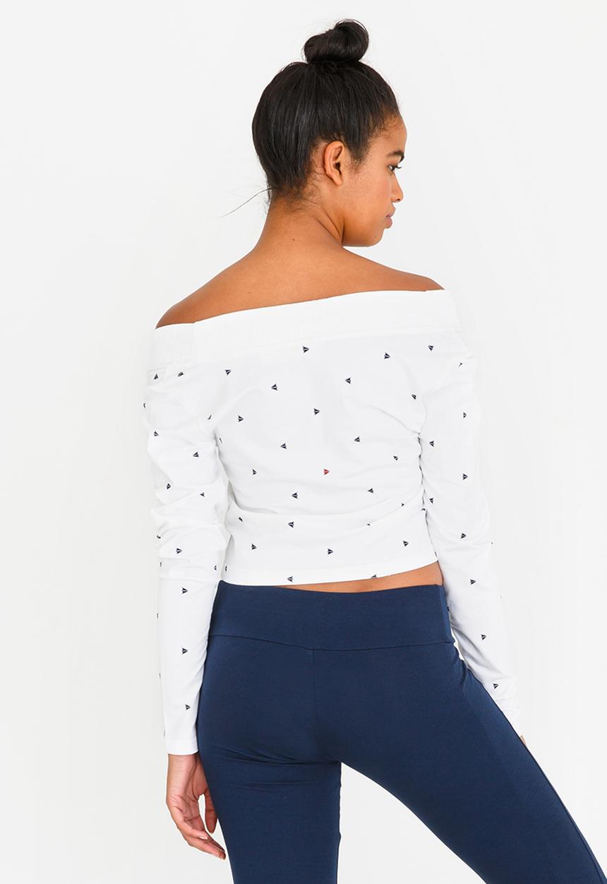 Reebok Classic - Long Sleeve Cropped Tee White