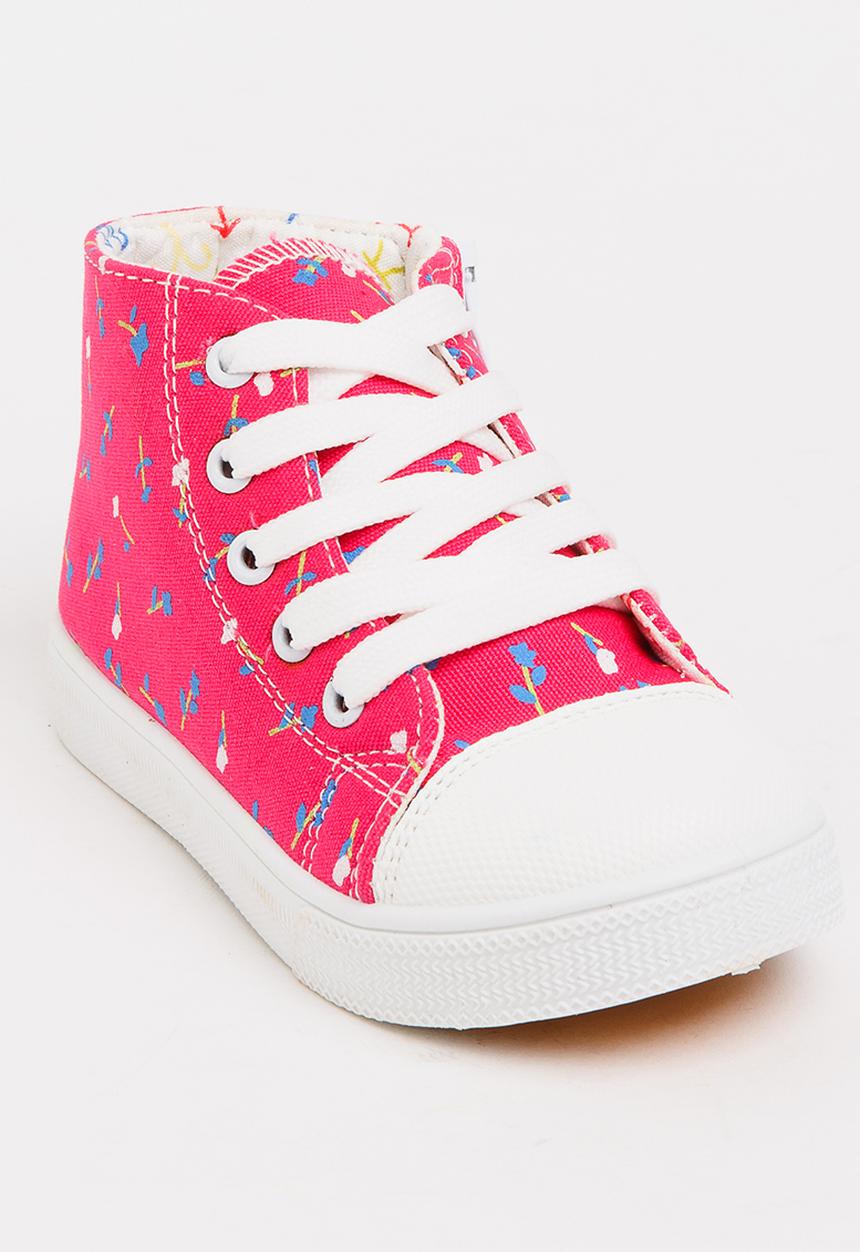 Pop Candy - Printed High Top Sneaker Mid Pink