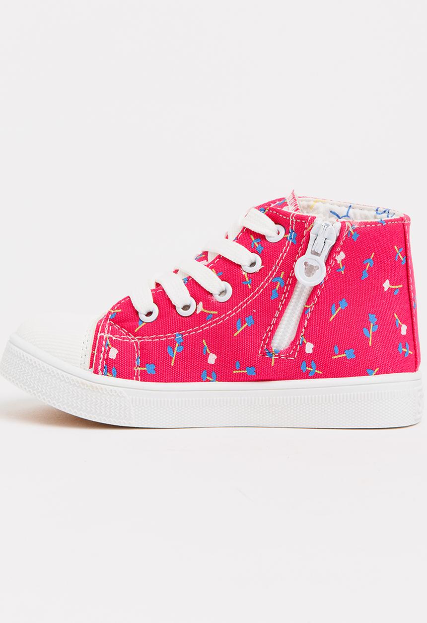 Pop Candy - Printed High Top Sneaker Mid Pink