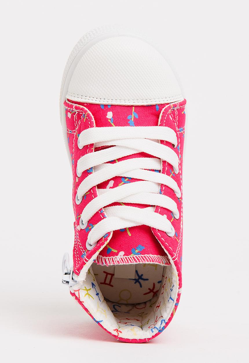 Pop Candy - Printed High Top Sneaker Mid Pink