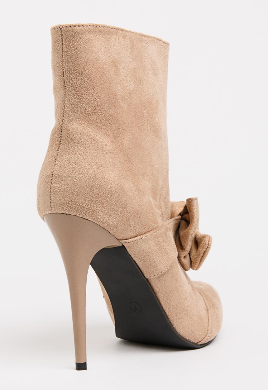 STYLE REPUBLIC - Bow Detail Boots Taupe