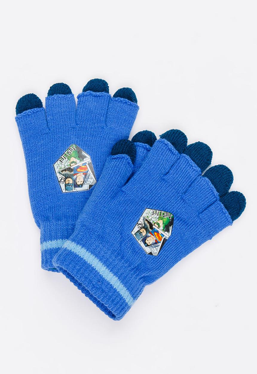 Character Fashion - Justice League 2 Pack Gloves Blue