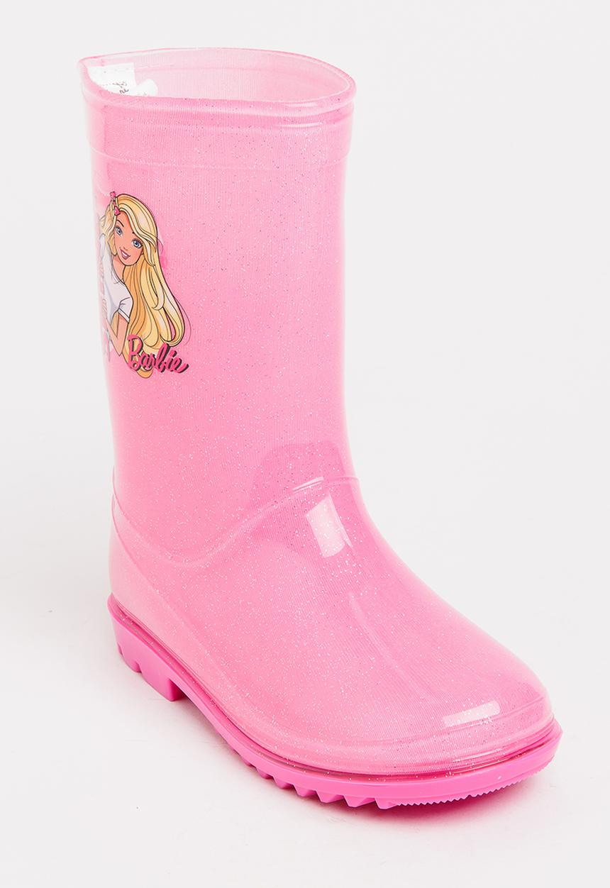 Character Fashion - Kids Barbie wellington booties - pink