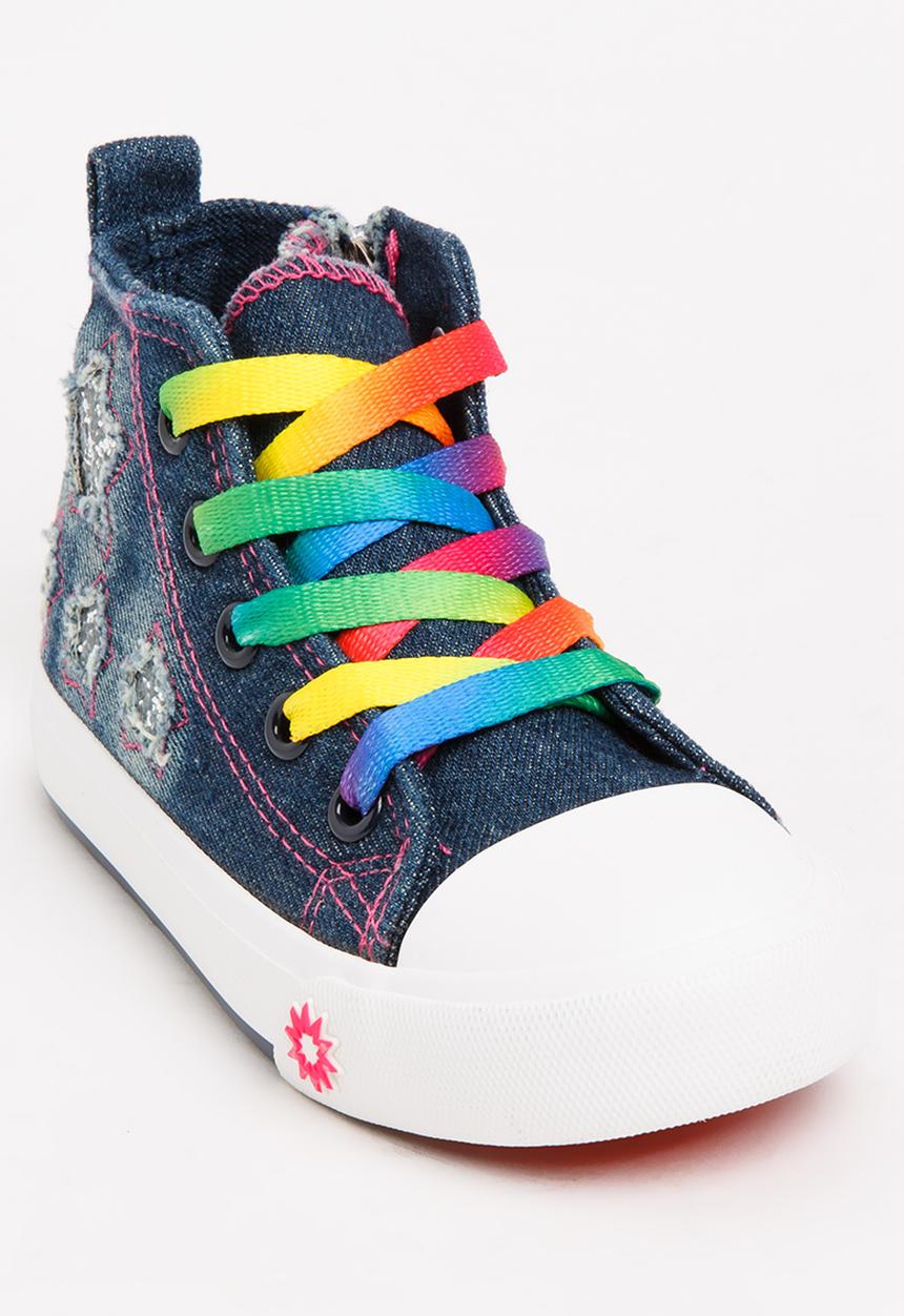 Pop Candy - Printed High Top Sneaker Blue