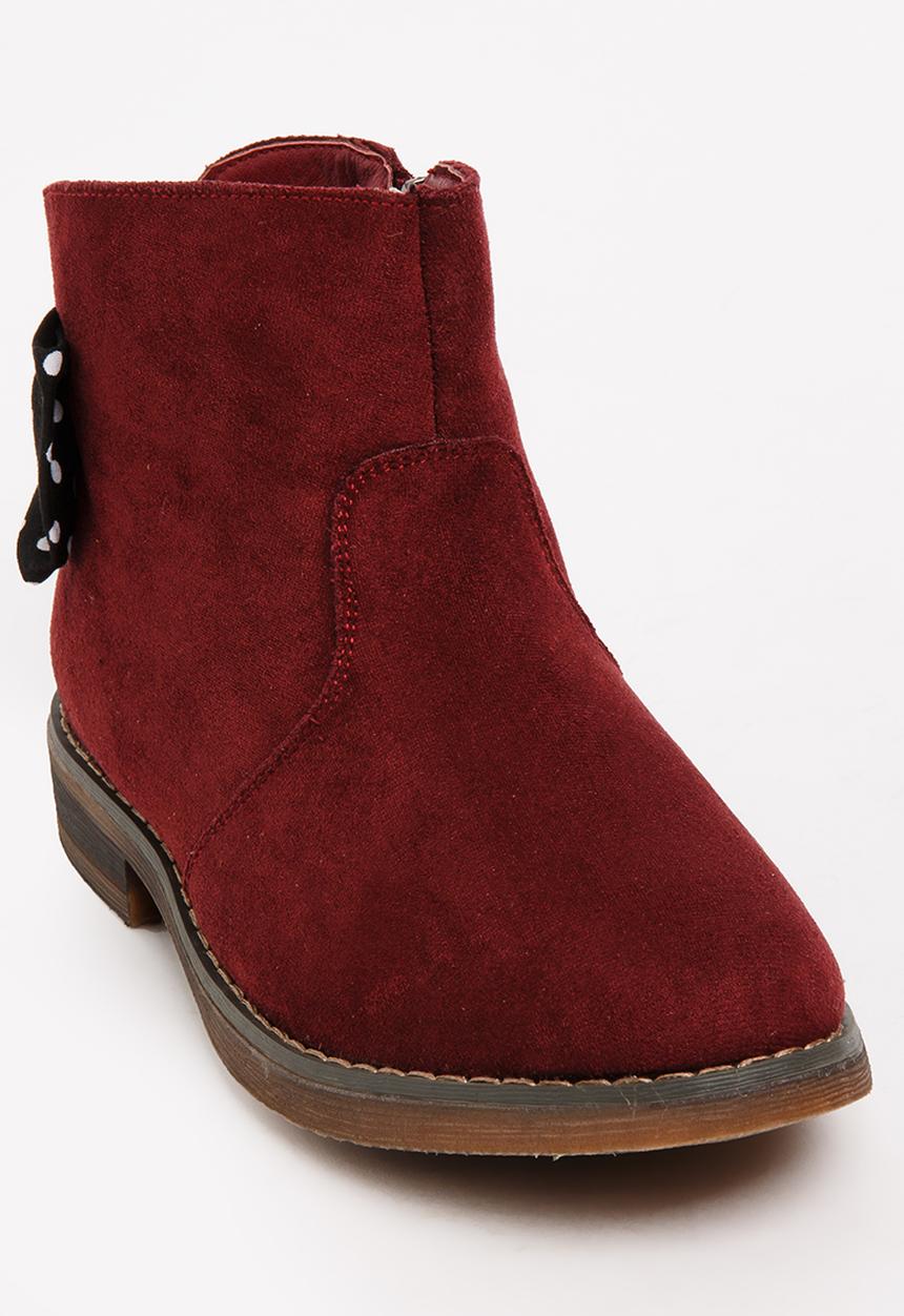 Pop Candy - Girls Ankle Boot Burgundy