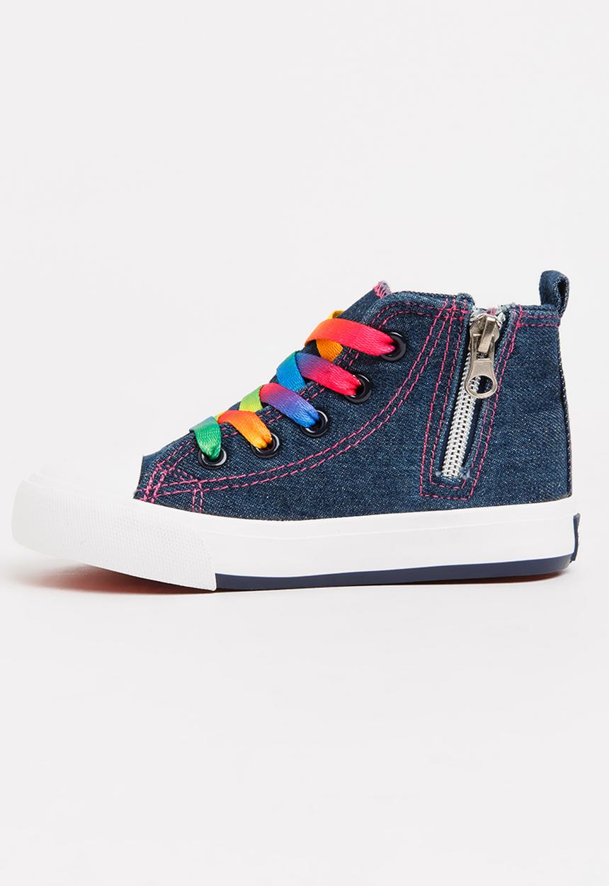 Pop Candy - Printed High Top Sneaker Blue