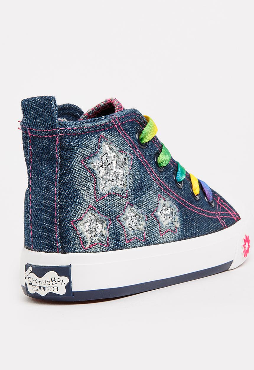 Pop Candy - Printed High Top Sneaker Blue