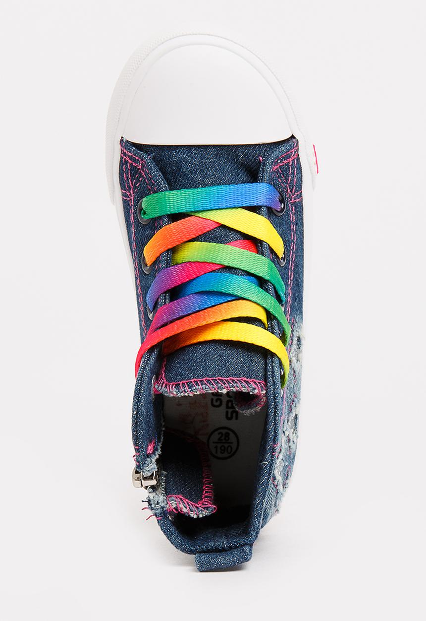 Pop Candy - Printed High Top Sneaker Blue