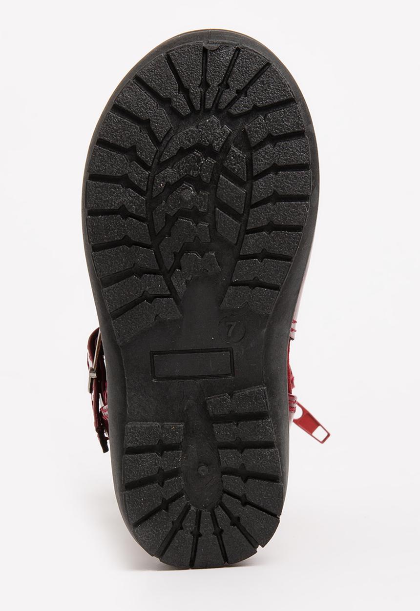 Pop Candy - Embellished Boots Burgundy
