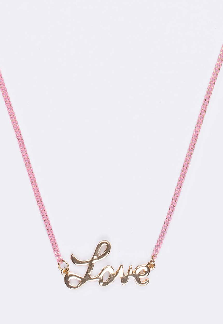 Jewels and Lace - Love Necklace Pale Pink