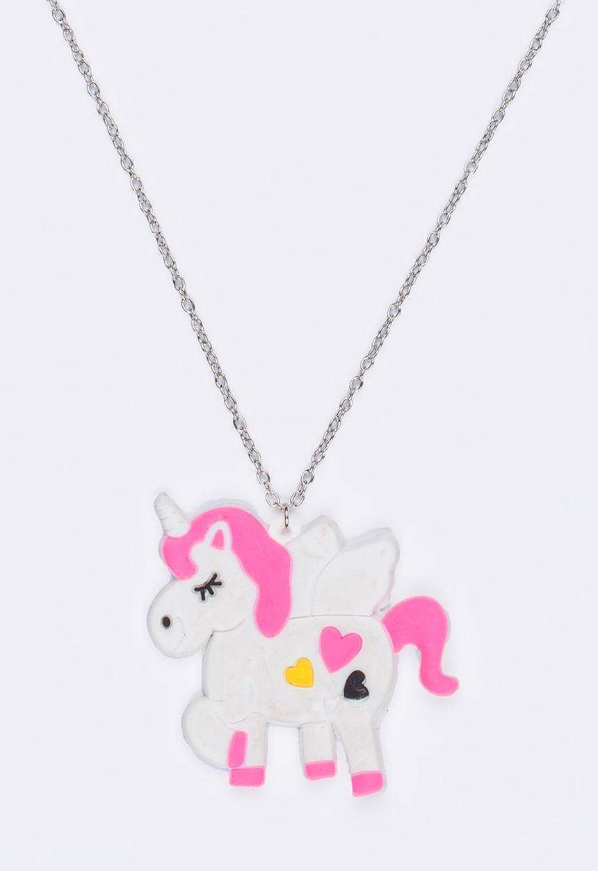 Jewels and Lace - Unicorn Necklace Multi-colour