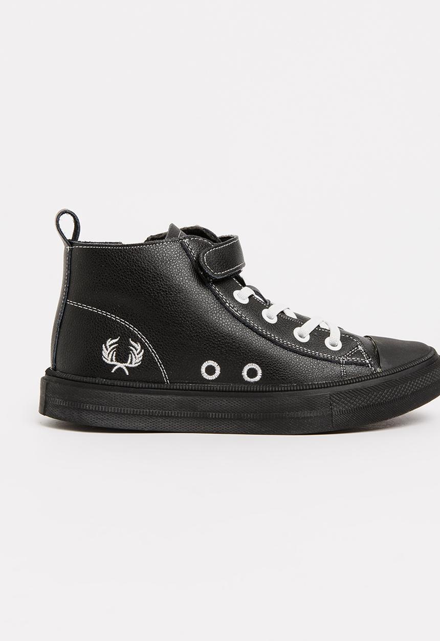 Pop Candy - Boys Hi Top Sneaker Black