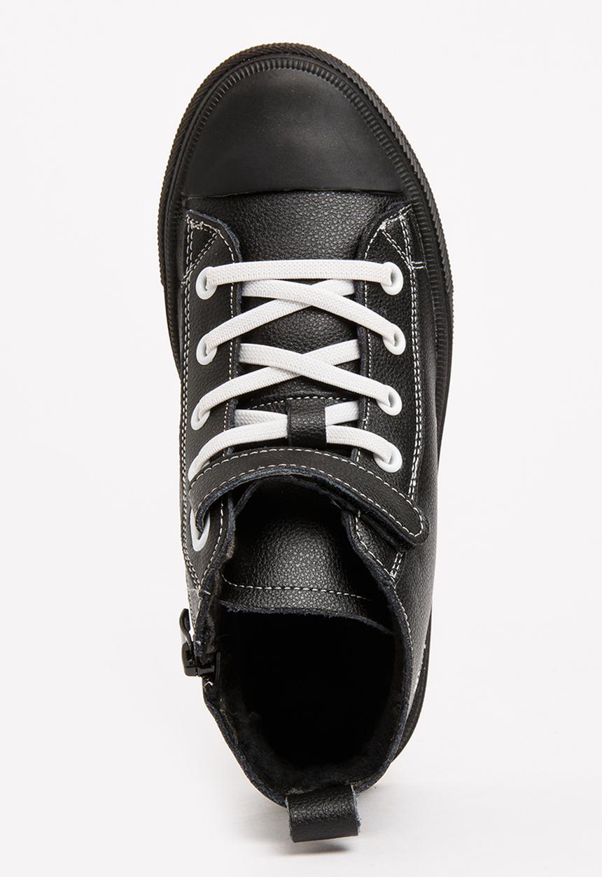 Pop Candy - Boys Hi Top Sneaker Black