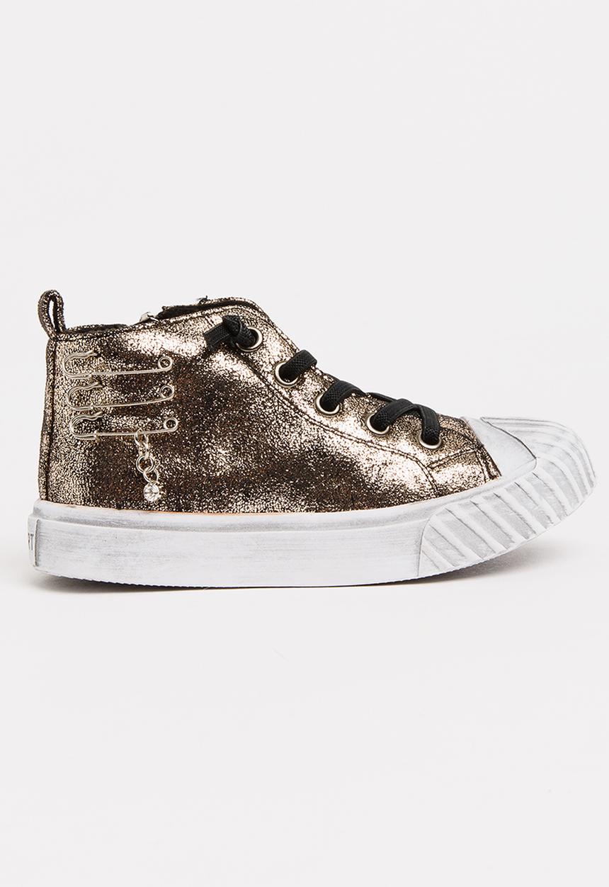 Pop Candy - Boys Metallic Sneaker Gold