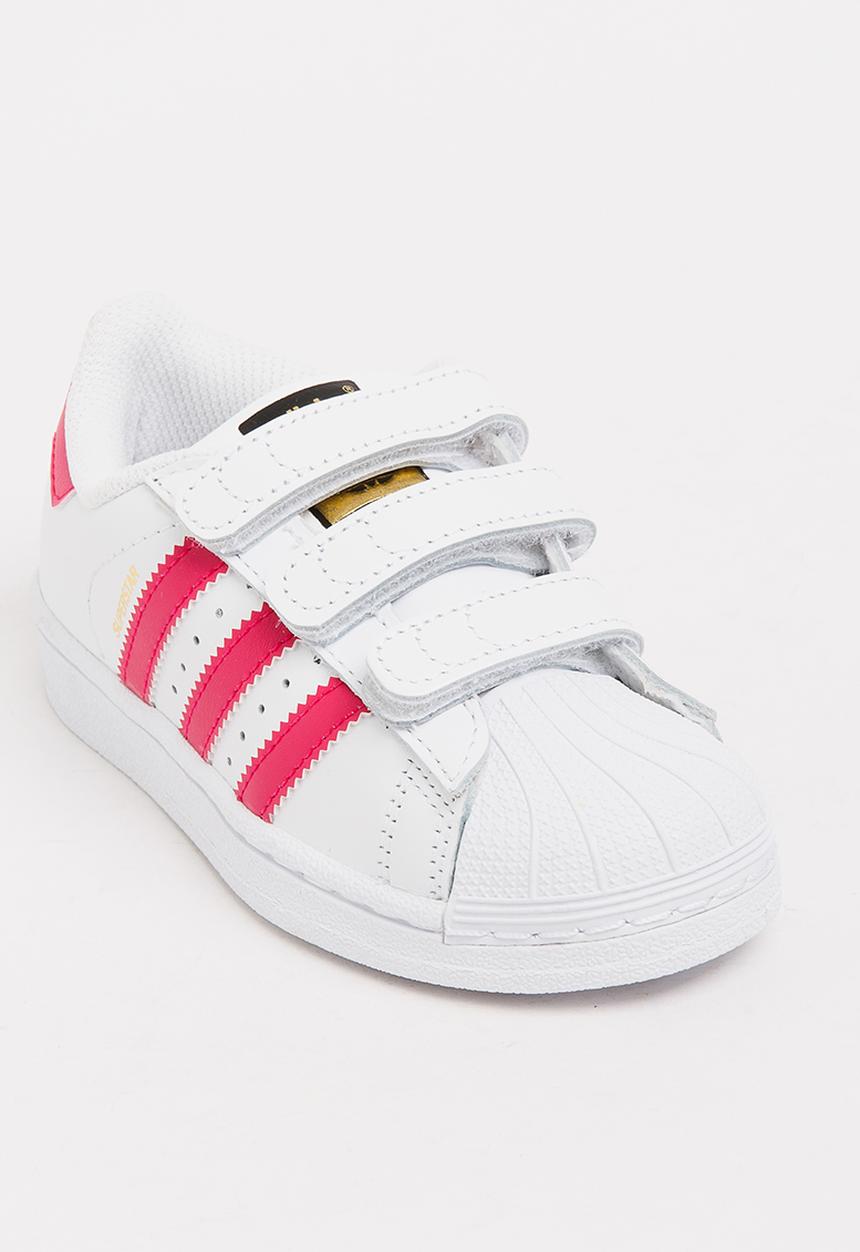 adidas Originals - Superstar foundation sneaker - white and pink
