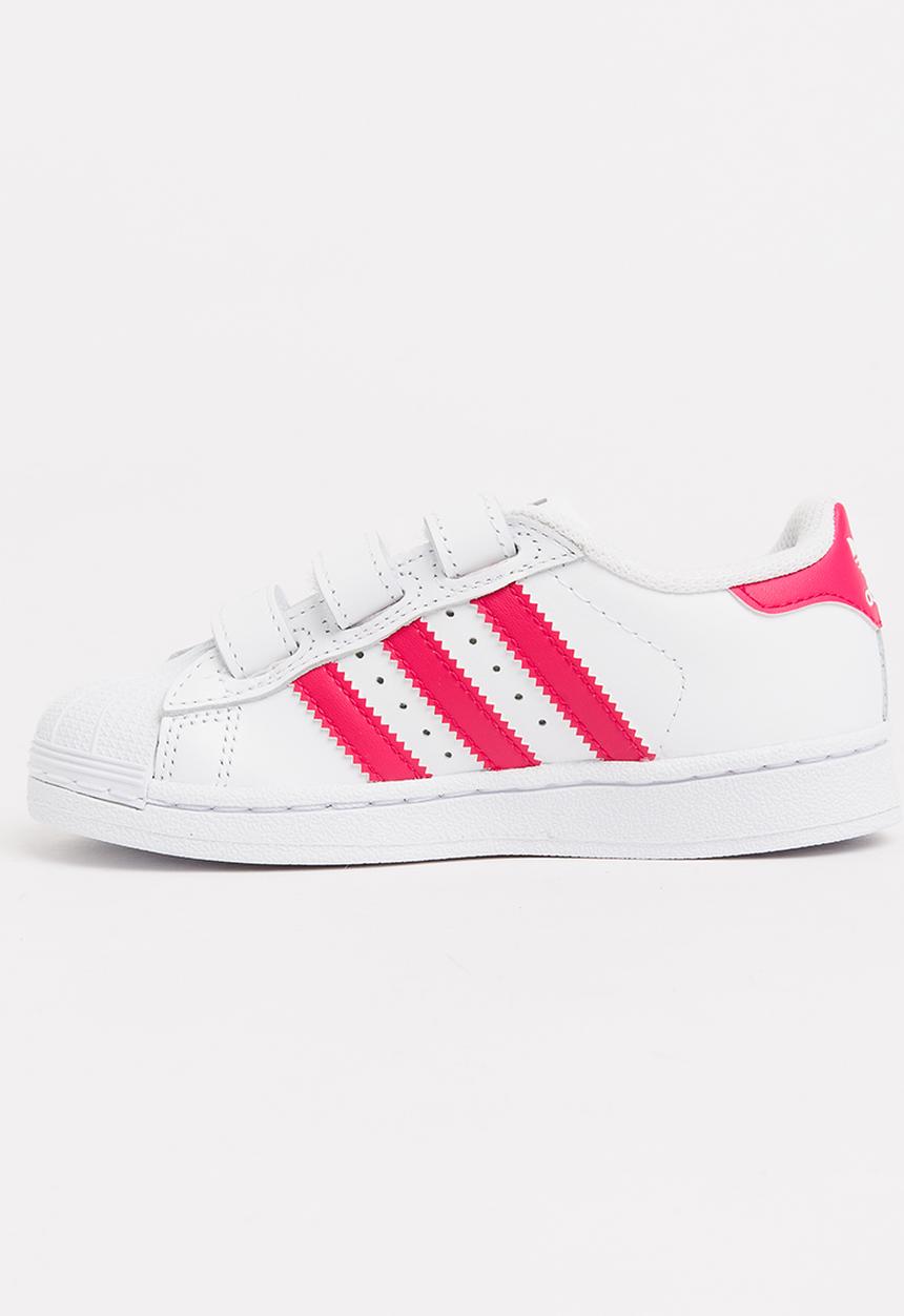 adidas Originals - Superstar foundation sneaker - white and pink