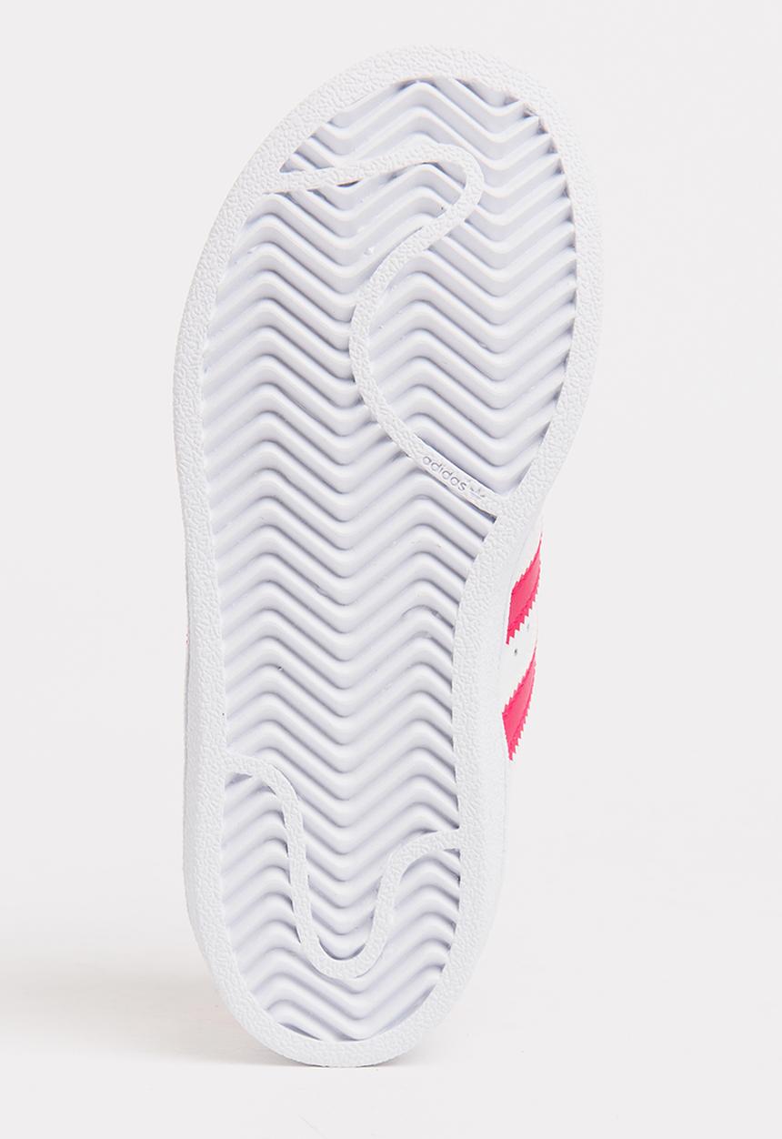 adidas Originals - Superstar foundation sneaker - white and pink
