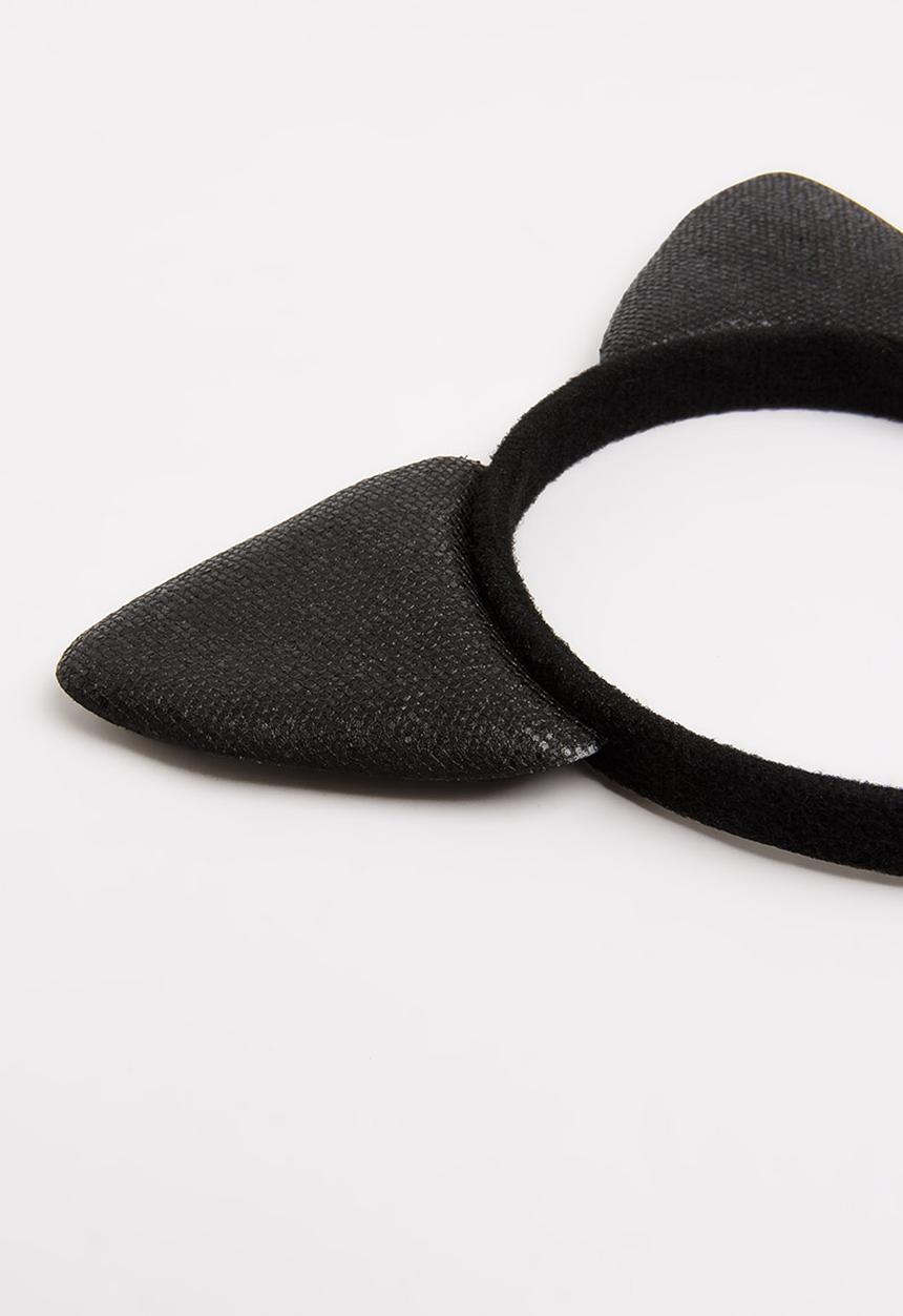 Jewels and Lace - Cat Ear Aliceband Black