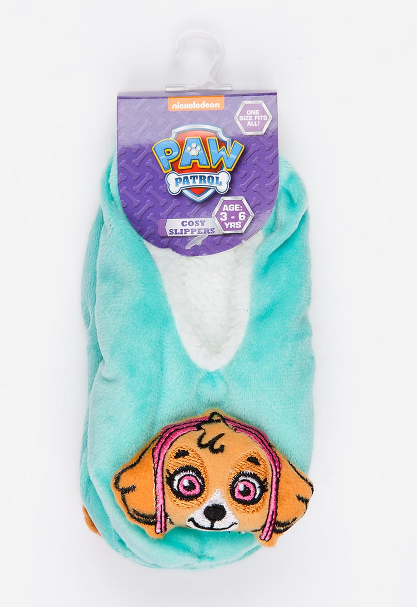 Character Fashion - Paw Patrol Sherpa Slippers Mid Green