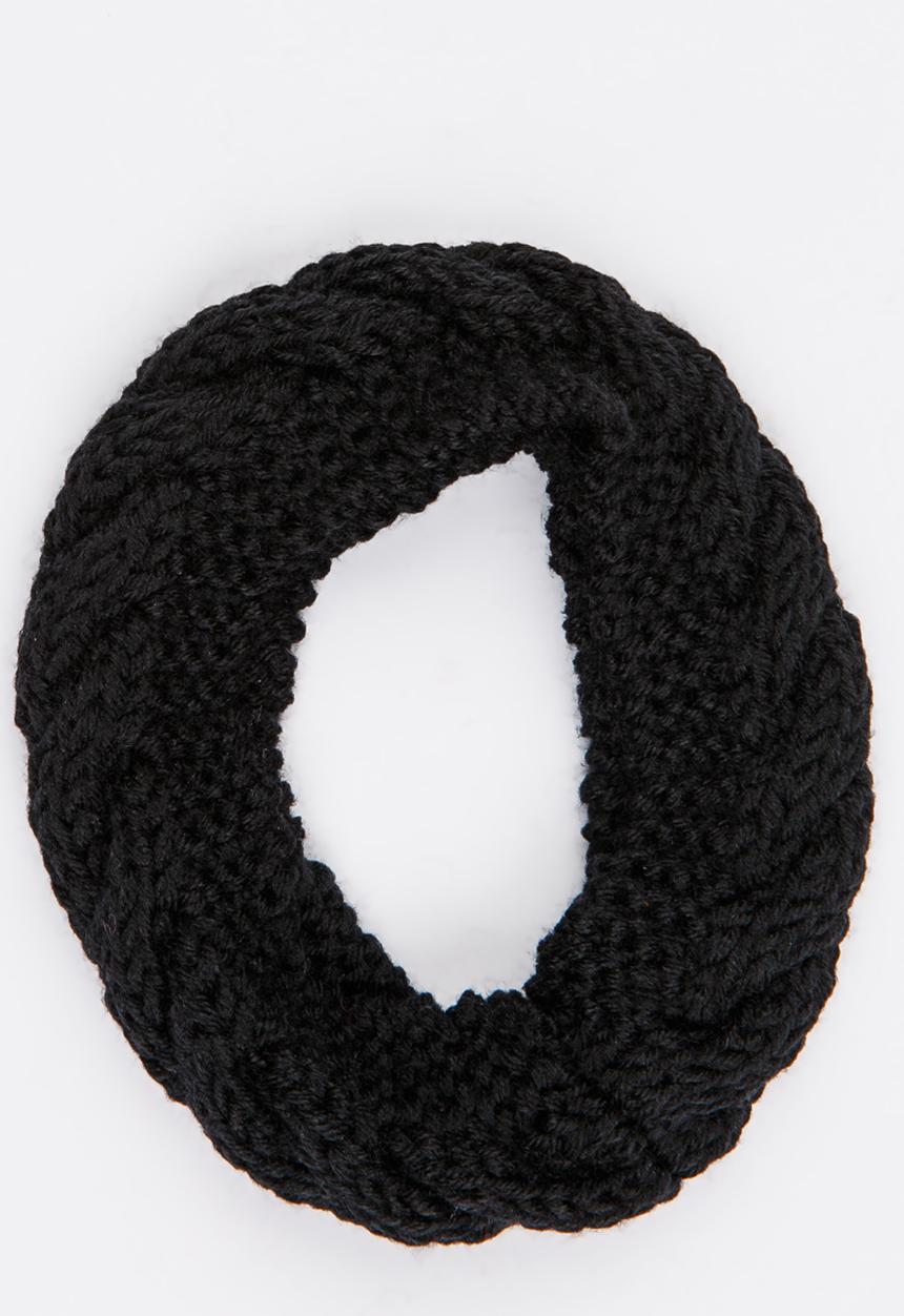 Pop Candy - Cable Knit Snood Black
