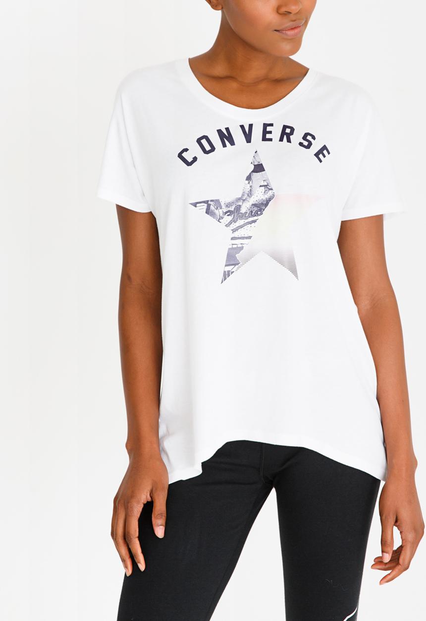 Converse - Gradient Star Tee White