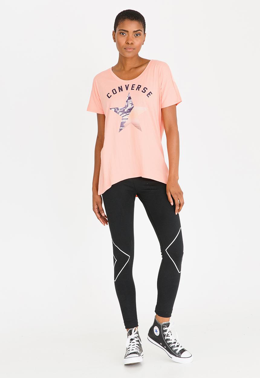 Converse - Gradient Star Tee Coral