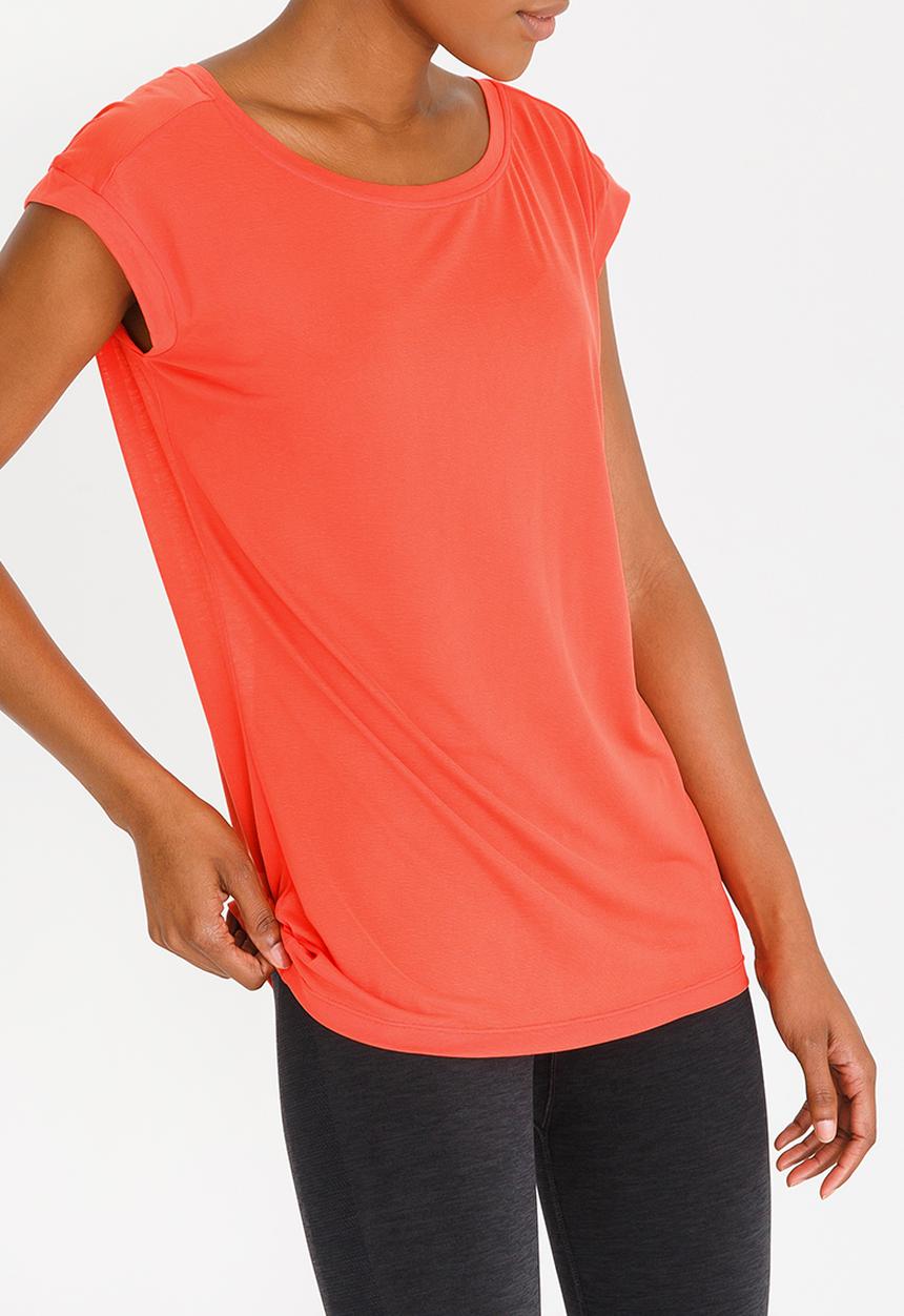 ASICS - Cape Sleeve Layering Top Coral