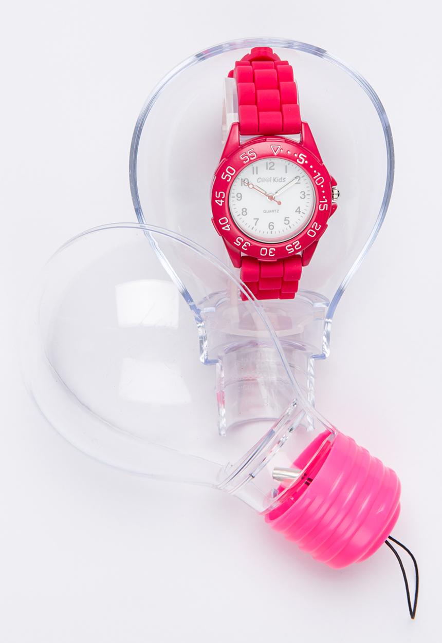 Cool Kids - Sporty  Resin Watch Mid Pink
