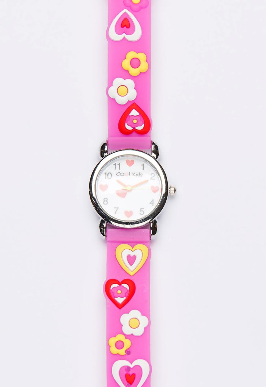 Cool Kids - Girls 3D  Heart  Watch Multi-colour
